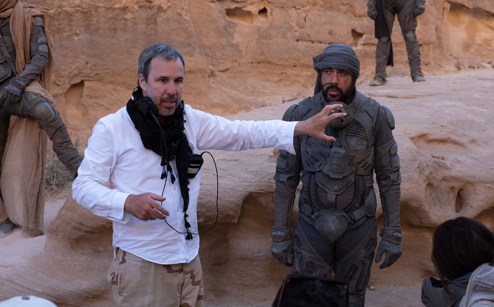 Director Denis Villeneuve on set